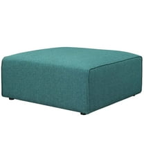 Modway Mingle Fabric Ottoman in Teal