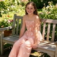 thumbnail image 7 of FSYBOA Girls Outfit Set, Sleeveless Summer Stretch 2Piece Tank Tops and Pant Set Orange Size 5-6T, 7 of 7