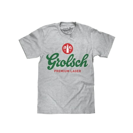 Lager Beer T-shirt - Tee Luv Grolsch Premium Lager T-Shirt - Grolsch Beer Shirt (Small)