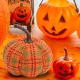 thumbnail image 4 of Simución de cabazas, de otoño, punto, verduras artificiales, frutas para centro de mesa, decoración de chimenea de Acción de estiloC Colco calabazas tejidas, 4 of 7