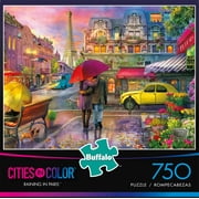 Buffalo Games Cities In Color - Raining In Paris 750 Pieces Jigsaw Puzzle