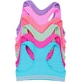 thumbnail image 2 of ToBeInStyle Girls Pack of 6 Fun Print Racerback Training Bras Top Wire-Free Non-Padded - Resting Deer w/Floral Antlers - Large, 2 of 7