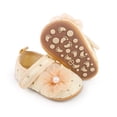 thumbnail image 2 of Yoyauz Baby Girl Mary Jane Shoes Anti Slip Rubber Sole Ballet Slippers Princess Dress Wedding Shoes Newborn Kids Shoes Toddler Shoes（0-12 Month）, 2 of 6