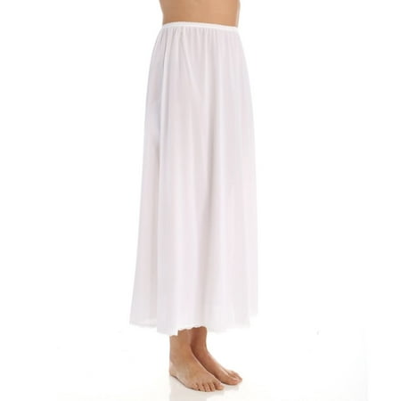

Women s Shadowline 4711636 36 Inch Flare Daywear Half Slip (White 2X)