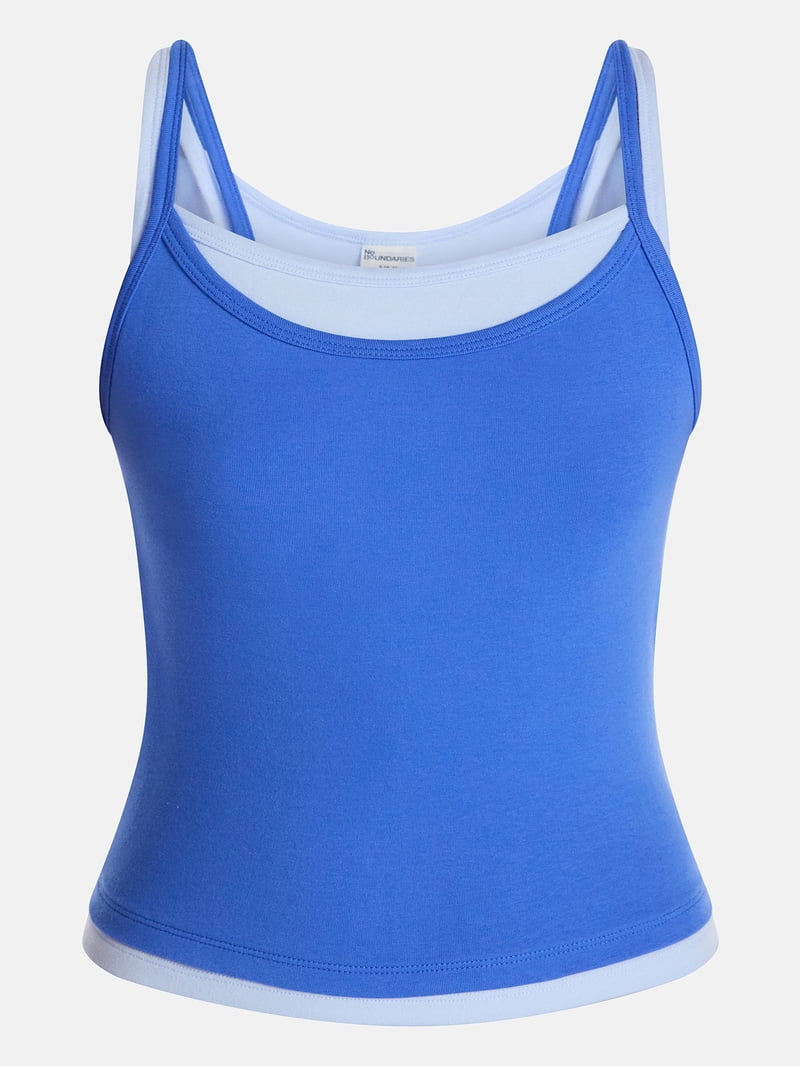 No Boundaries Sleepwear Double Cami, Women's and Women's Plus XXS