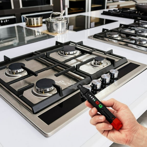 Ikoopy Pen Type Gas Detector with Visual and Audible Alarm to Locate Combustible Gas Leak Sources Like Methane Propane for Home Batteries Included