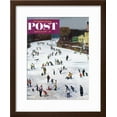 thumbnail image 2 of Fox River IceSkating Saturday Evening Post Cover, January 11, 1958, Framed Art Print Wall Art by John Falter Sold by Art.Com, 2 of 5