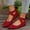 Red, variant on XDDLITP Women's Flats with Comfortable Fashion Design Elastic Ankle Straps Dressy Ballerina Style Closed Toe Flats for Casual Wear,Red 41(US-8.5)