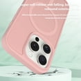 thumbnail image 4 of TECH CIRCLE for iPhone 16 Pro Strong Magnetic Hybrid Case [Compatible with Magsafe] Slim Military Grade Drop Protection Shockproof Protective Cover with Translucent Matte Hard Back Cover,Pink, 4 of 5