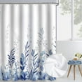 thumbnail image 4 of Specollect Clearance 5Pcs Creative No-drill Shower Curtain Printed Street Digital Printing Polyester Fabric Bathroom Curtain Set with Hooks, 4 of 6