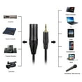 thumbnail image 6 of Unbalanced 3.5mm (1/8 Inch) TRS to XLR Male to Male Cable (3FT) Headphone Audio Jack Plug Converter Wire Cord for Voice Recorder, Tablet, Laptop and more, 6 of 6