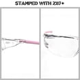 thumbnail image 4 of Gafas de seguridad HTS HUNTERSKY S239 Clear Pink para mujeres y jóvenes, 4 of 9