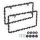thumbnail image 1 of Marco de Placa de Matrícula Universal Diseño de Alambre de Púas 2 Pcs con Tornillos para EE. UU. y CA, 1 of 7