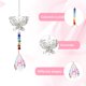 thumbnail image 4 of Adornos De Cristal Adornos de cristal - Colgante de cadena con cuentas de cristal de mariposa (bola de iluminación), 4 of 4