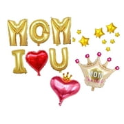 SKYSONIC HAPPY MOTHER'S DAY Foil Balloon Collection 16 Inches Letter Balloon for Mother's Day Celebrations (butterfly design)