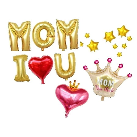 SKYSONIC HAPPY MOTHER'S DAY Foil Balloon Collection 16 Inches Letter Balloon for Mother's Day Celebrations (butterfly design)