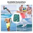 thumbnail image 6 of Uemuo Starfish and Shell Pattern Mens Swim Trunks Quick Dry Board Shorts with Mesh Lining, Stretch Beach Shorts Quick Dry No-Chafing Board Shorts-Medium, 6 of 9