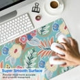 thumbnail image 4 of Long Mouse Pads for Desk,Green Pioneer Flower and Leaf Desk Mats on Top Of Desks, Desk Mouse Pad Extra Large with 3mm Non-Slip Base and Stitched Edge for Gaming,Office,Work,Home 31.5"x15.7", 4 of 6