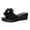 Black, variant on Wensltd Women's Soft Sole Wedge Sandals Open Toe Comfortable Spring Summer Casual Wear Breathable Lightweight Vacation Beach Slippers