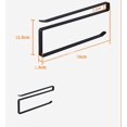 thumbnail image 5 of 2pcs Kitchen Roll Paper Rack Plastic Wrap Rack Storage Paper Towels Rack No Punching Save Space Black, 5 of 5
