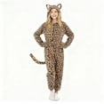 thumbnail image 4 of Alaiyaky Onesie Adult Costume Adult Cheetah Onesie Pajamas Leopard Cosplay Animal Pajamas Halloween Cosplay Sleepwear for Women/Men, 4 of 7