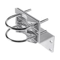 thumbnail image 1 of Soporte de montaje en poste, con pernos en U dobles, antivibración, soporte de poste de antena de hierro resistente con mordaza en V para exteriores., 1 of 9