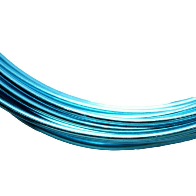Aluminum Wire Thickness Bendable Wires Bike Easy to Use Handy Installation Durability Rust-proof for Crafts DIY Lake blue