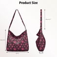 thumbnail image 2 of Boho Floral Butterfly Canvas Crossbody Bag – Cute Bee and Flower Pattern for Daily Use, 2 of 5