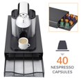 thumbnail image 4 of Organizador compacto y deslizante para cápsulas de café – Capacidad para 40 unidades – Cajón ahorrador de espacio – Perfecto para cocina, oficina o barra de café – Color negro, 4 of 6