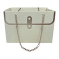 thumbnail image 2 of Dserhfy Flower Paper Gift Box with Metal Chain Bouquet Storage Bucket Small Florist Handbag Gift Craft Wrap Bag for Wedding Party Valentine's Day Birthday Mother's Day Bridal Shower, 2 of 8