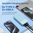 thumbnail image 4 of Cargador portátil NOBIS Power Bank de carga rápida de 20000 mAh, 4 of 6