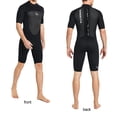 thumbnail image 3 of Greeniant Traje de buceo de alta eficiencia a prueba de frío de una pieza estilo de manga corta transpirable agradable a la piel traje de baño clásico Deportes acuáticos Hombres Negro SG Greeniant OD020692-04, 3 of 6