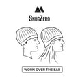 thumbnail image 2 of SnugZero Over-the-Ear Kufi Beanie Checkered Knit Adult, Light Pink, 2 of 3