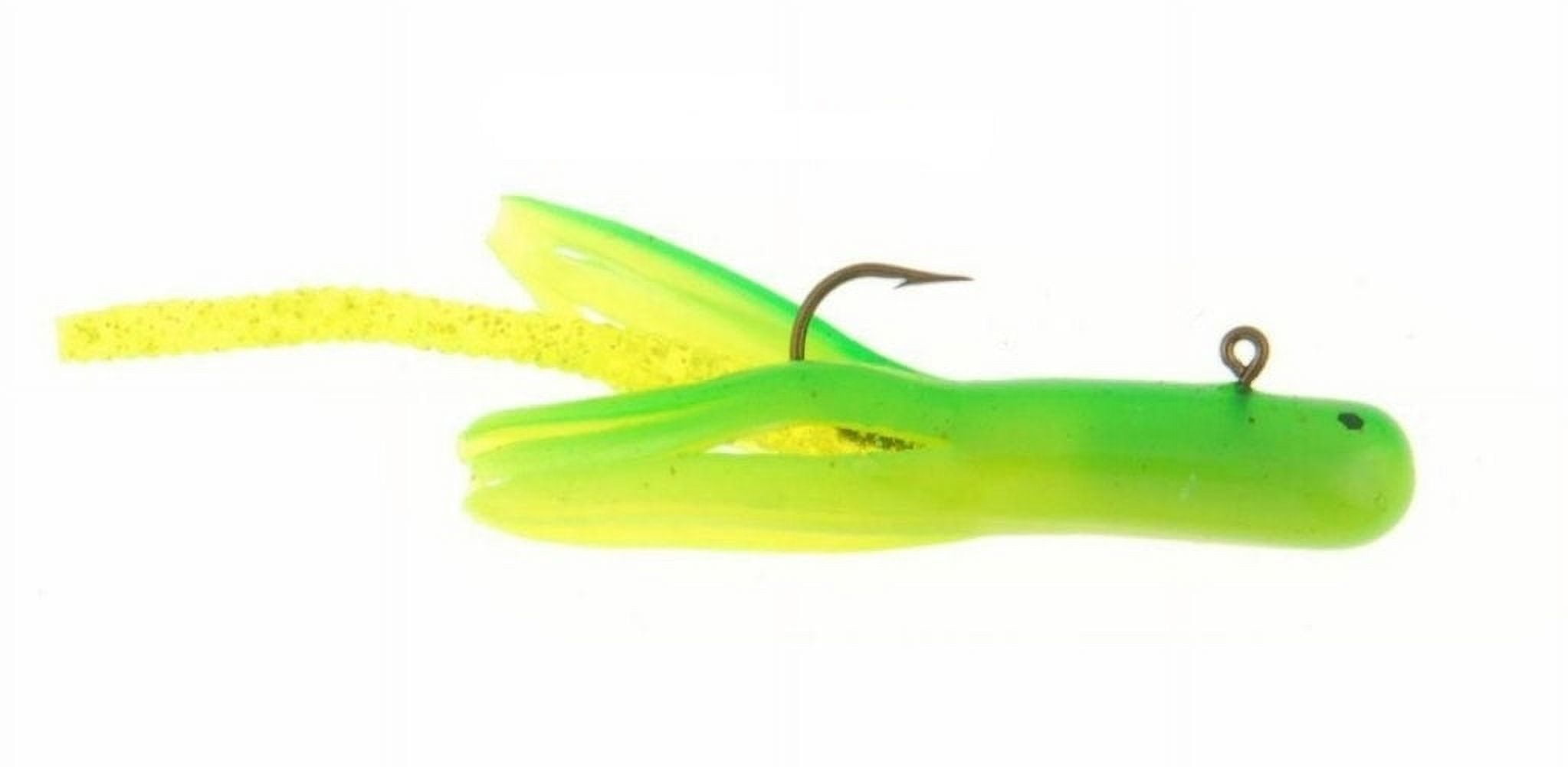 Berkley PowerBait Pre-Rigged Atomic Teasers Fishing Bait, Chartreuse Silver Fleck