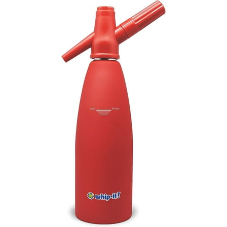 Whip-It SSSV-01 Soda Siphon, Rubber Coated, Red