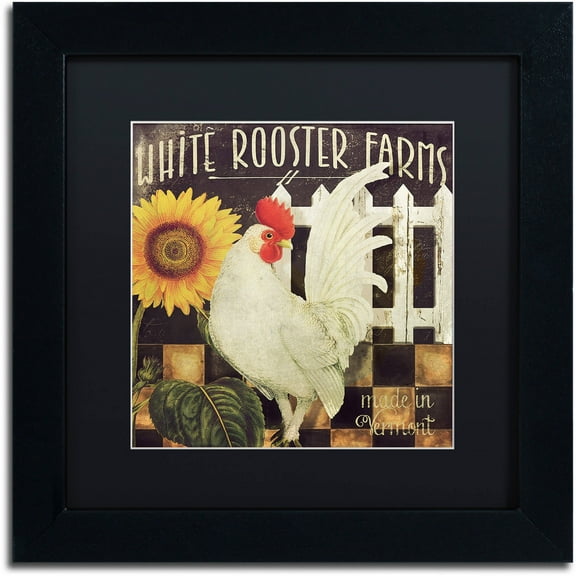 Trademark Fine Art "Vermont Farms I" Canvas Art by Color Bakery Black Matte, Black Frame