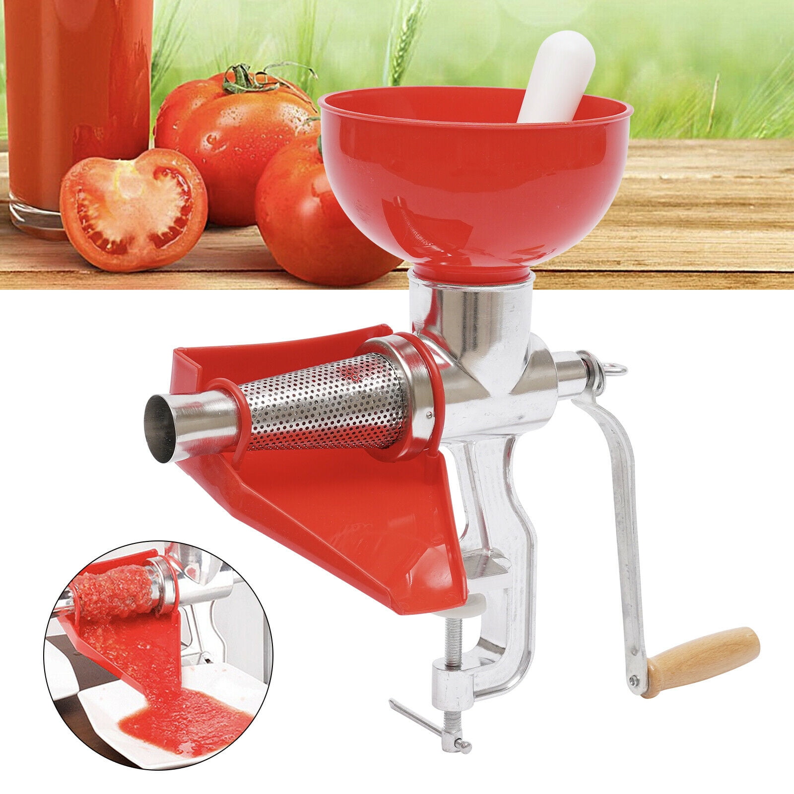Details about   Manual Tomato Juicer Juicer Juice Extractor Squeeze Hand Crank 