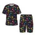 thumbnail image 1 of Balery Colorful Palms Conjunto de Pijama Infantil de Manga Corta con Estampado – Ropa de Dormir de Algodón Suave-Small, 1 of 6