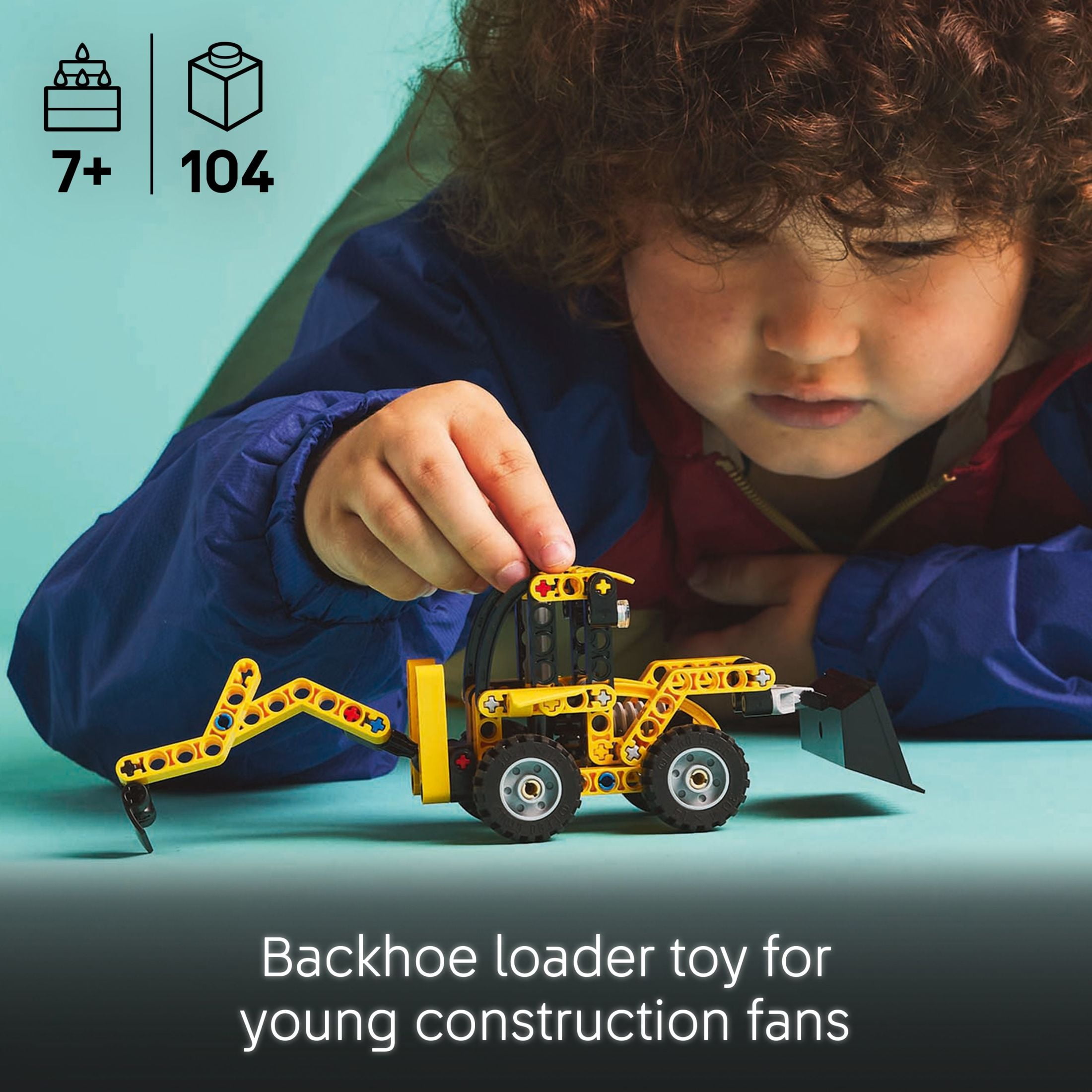 LEGO Technic Backhoe Loader Construction Toy  Building Toy Set for Boys & Girls, Ages 7+  Easter Bas(图4) LEGO Technic Backhoe Loader Construction Toy  Building Toy Set for Boys & Girls, Ages 7+  Easter Bas(图4)