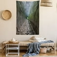 thumbnail image 2 of Vintage Tapestry, Dungeon Old Tunnel Sun Rays at Other Side Mystic Spooky Long Tunnel Illustration Artsy, Wall Hanging for Bedroom Living Room Dorm Decor, 40W X 60L Inches, Brown, by Ambesonne, 2 of 5