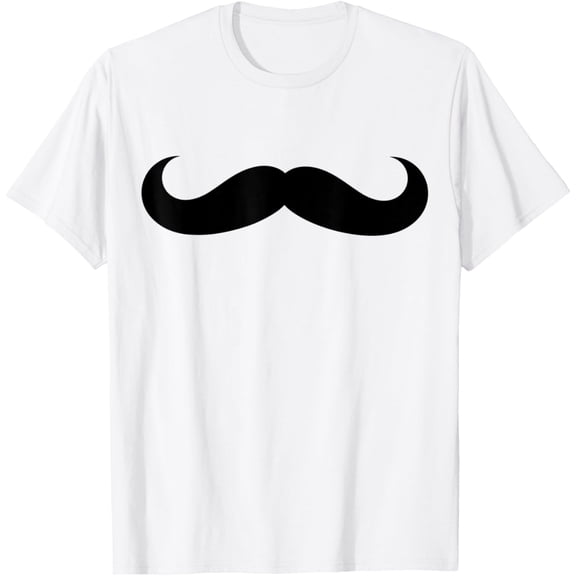 moustache Costume T-Shirt men and women can wear, black, white, gifts
