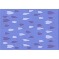 thumbnail image 1 of Ahgly Company Machine Washable Indoor Rectangle Transitional Sky Blue Area Rugs, 4' x 6', 1 of 7