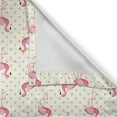thumbnail image 4 of Ambesonne Flamingo Window Valance, Exotic Indigenous Birds, 54" X 12", Pale Pink Yellow White, 4 of 5