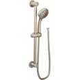 thumbnail image 1 of Moen 3669EPBN Eco-Performance Handheld Showerhead with 69-Inch-Long Hose Featuring 30-Inch Slide Bar, Brushed Nickel, 1 of 5