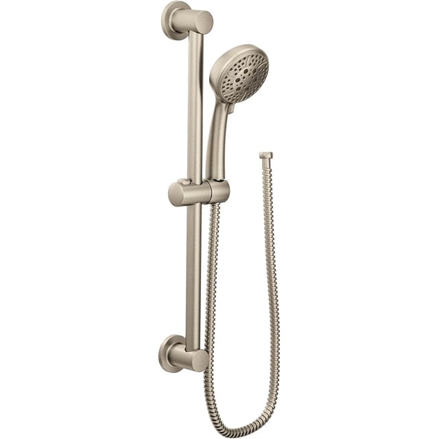 Moen 3669EPBN Eco-Performance Handheld Showerhead with 69-Inch-Long Hose Featuring 30-Inch Slide Bar, Brushed Nickel