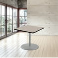 thumbnail image 2 of Hampden Furnishings Bennet Collection Steel Frame 36" Square Top, Round Base, 30" Height, Cafe Table Grey Frame/Grey Nebula Top, 2 of 5