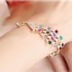 thumbnail image 2 of Pulsera de bisutería con pedrería de colores Pulsera brillante de moda Pulseras, 2 of 6