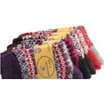 thumbnail image 4 of Lovely Annie Girl's 5 Pairs Pack Fashion Plaid-Maple Leaf Wool Socks One Size 6-9, 4 of 4