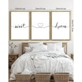 thumbnail image 3 of SHENIFY Large 24x36in3pcs Natural Framed Sweet Dreams Sign Wall Decor Bed Bedroom Farmhouse Guest Room Wood Rustic Over Bed Wall Art Hanging Decoration, 3 of 5