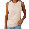 thumbnail image 2 of Viikei Tank Top for Women Sleeveless Tops Plus Size Casual Comfort Round Neck Solid Color Hundred Sleeveless Vest Tops, 2 of 3